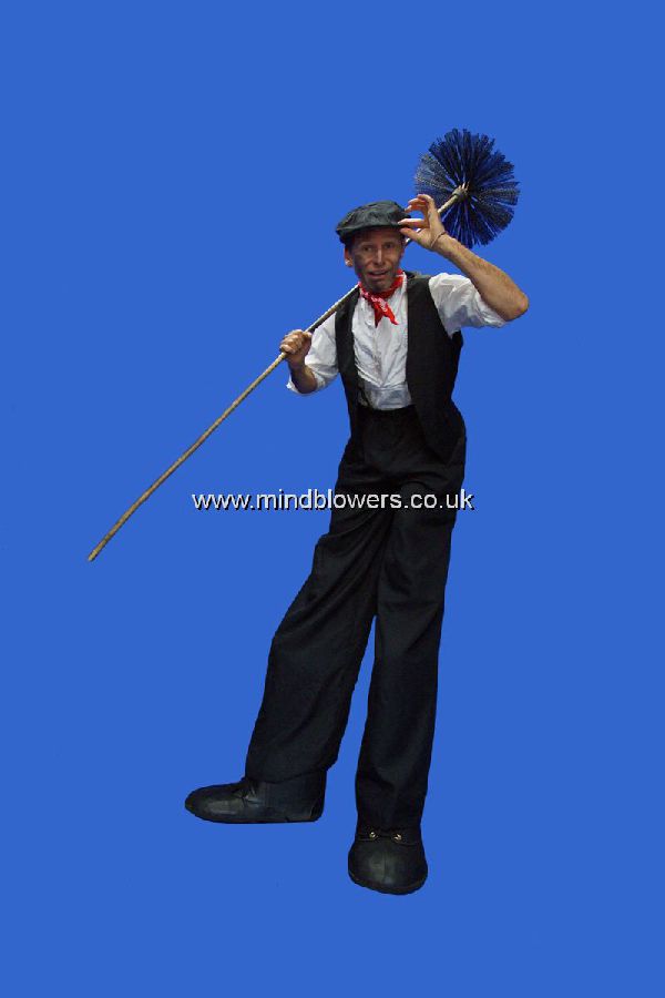Mary Poppins Themed Chimney Sweep Stilt Walker