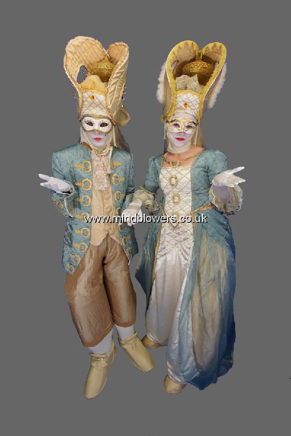 Duke and Duchess Venetian Stilt Walkers